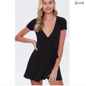 Elegant Black Wrap Dress